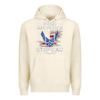 Tofu proud air force step dad veteran vintage flag veterans day t shirt Premium Hoodie - FloraArt