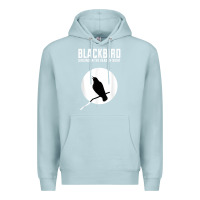 Blue Mist blackbird singing in the dead of night t shirt Premium Hoodie - FloraArt
