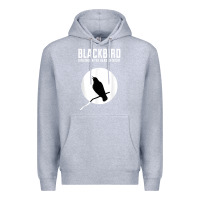 Heather Grey blackbird singing in the dead of night t shirt Premium Hoodie - FloraArt