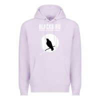 Lilac blackbird singing in the dead of night t shirt Premium Hoodie - FloraArt