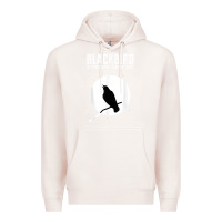 Pale Pink blackbird singing in the dead of night t shirt Premium Hoodie - FloraArt