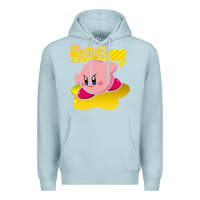 Blue Mist kirby men's pink Premium Hoodie - FloraArt