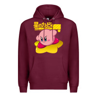 Burgundy kirby men's pink Premium Hoodie - FloraArt