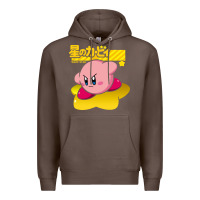 Coffee kirby men's pink Premium Hoodie - FloraArt