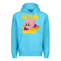 Ocean Blue kirby men's pink Premium Hoodie - FloraArt