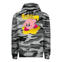 Slate Camo kirby men's pink Premium Hoodie - FloraArt