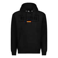 Black wolfsburg deutschland germany german flag Premium Hoodie - FloraArt