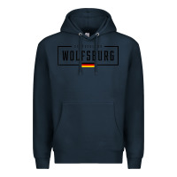 Navy wolfsburg deutschland germany german flag Premium Hoodie - FloraArt