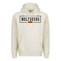 Oatmeal Heather wolfsburg deutschland germany german flag Premium Hoodie - FloraArt