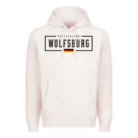 Pale Pink wolfsburg deutschland germany german flag Premium Hoodie - FloraArt