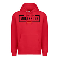 Red wolfsburg deutschland germany german flag Premium Hoodie - FloraArt