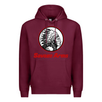 Burgundy Savage Arms Premium Hoodie - FloraArt