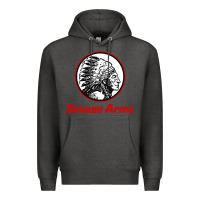 Charcoal Heather Savage Arms Premium Hoodie - FloraArt