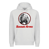 Dove Grey Savage Arms Premium Hoodie - FloraArt