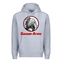 Heather Grey Savage Arms Premium Hoodie - FloraArt
