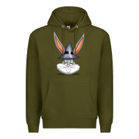 Army Green bugs bunny Premium Hoodie - FloraArt