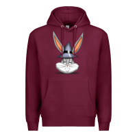 Burgundy bugs bunny Premium Hoodie - FloraArt