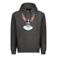 Charcoal Heather bugs bunny Premium Hoodie - FloraArt