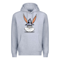 Heather Grey bugs bunny Premium Hoodie - FloraArt