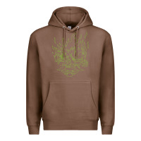 Chestnut Cyberpunk samurai Neon Green Premium Hoodie - FloraArt