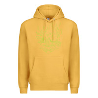 Mustard Cyberpunk samurai Neon Green Premium Hoodie - FloraArt