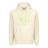 Sandshell Cyberpunk samurai Neon Green Premium Hoodie - FloraArt
