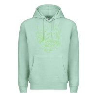 Seafoam Cyberpunk samurai Neon Green Premium Hoodie - FloraArt