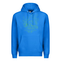 True Royal Cyberpunk samurai Neon Green Premium Hoodie - FloraArt