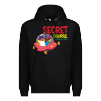 Black Secret Squirrel  51 Premium Hoodie - FloraArt