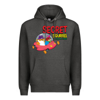 Charcoal Heather Secret Squirrel  51 Premium Hoodie - FloraArt