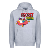 Heather Grey Secret Squirrel  51 Premium Hoodie - FloraArt