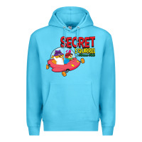 Ocean Blue Secret Squirrel  51 Premium Hoodie - FloraArt
