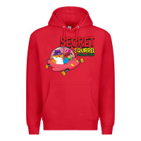 Red Secret Squirrel  51 Premium Hoodie - FloraArt