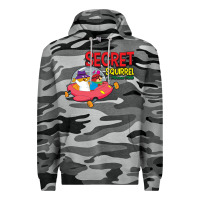 Slate Camo Secret Squirrel  51 Premium Hoodie - FloraArt