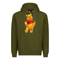 Army Green pooh Premium Hoodie - FloraArt