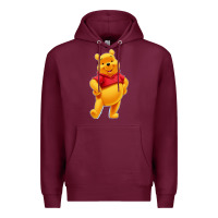 Burgundy pooh Premium Hoodie - FloraArt
