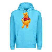 Ocean Blue pooh Premium Hoodie - FloraArt