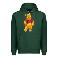 Sports Green pooh Premium Hoodie - FloraArt