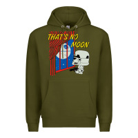 Army Green thats no moon Premium Hoodie - FloraArt