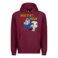 Burgundy thats no moon Premium Hoodie - FloraArt