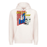 Pale Pink thats no moon Premium Hoodie - FloraArt