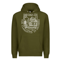 Army Green dartmouth newspaper Premium Hoodie - FloraArt