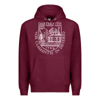 Burgundy dartmouth newspaper Premium Hoodie - FloraArt