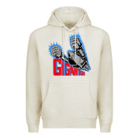 Oatmeal Heather Gigantor Essentia Premium Hoodie - FloraArt