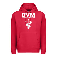 Cardinal Doctor of Veterinary Medicine DVM Veterinarian Vet Tech Premium Hoodie - FloraArt
