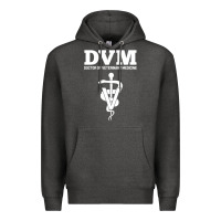 Charcoal Heather Doctor of Veterinary Medicine DVM Veterinarian Vet Tech Premium Hoodie - FloraArt
