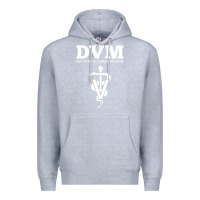 Heather Grey Doctor of Veterinary Medicine DVM Veterinarian Vet Tech Premium Hoodie - FloraArt