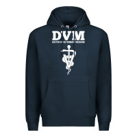 Navy Doctor of Veterinary Medicine DVM Veterinarian Vet Tech Premium Hoodie - FloraArt