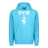 Ocean Blue Doctor of Veterinary Medicine DVM Veterinarian Vet Tech Premium Hoodie - FloraArt