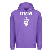 Purple Doctor of Veterinary Medicine DVM Veterinarian Vet Tech Premium Hoodie - FloraArt